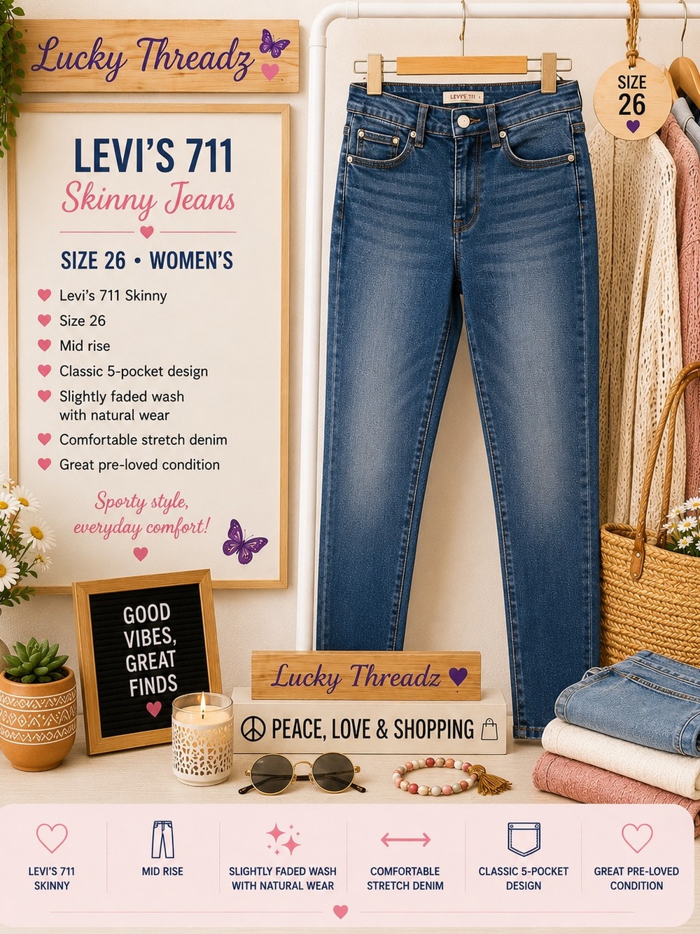 Levi's Light Blue Skinny Jeans - Women's